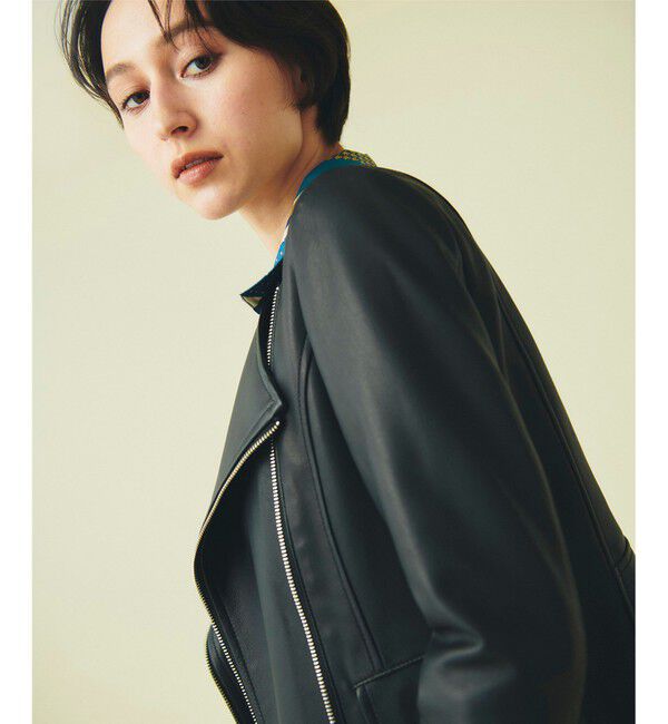 GRACE CONTINENTAL「ジップライダースジャケット」|ライダースジャケット|
