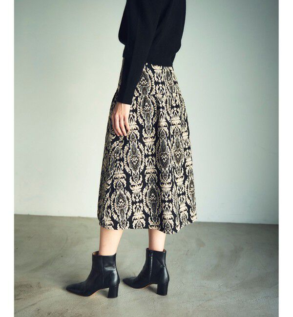 GRACE CONTINENTAL「オーナメントジャガードスカート」|スカート|