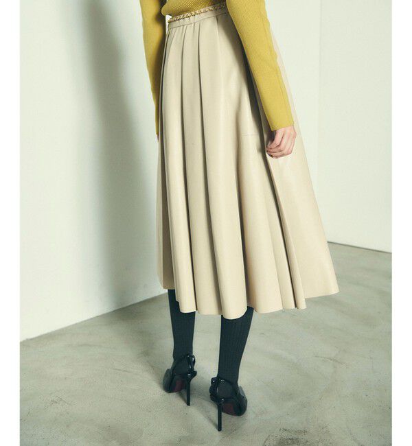 Diagram「フェイクレザープリーツスカート」|スカート|