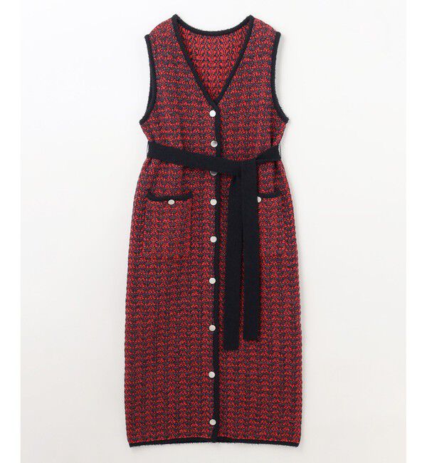 Diagram「バイカラージャガードニットワンピース」|ワンピース|