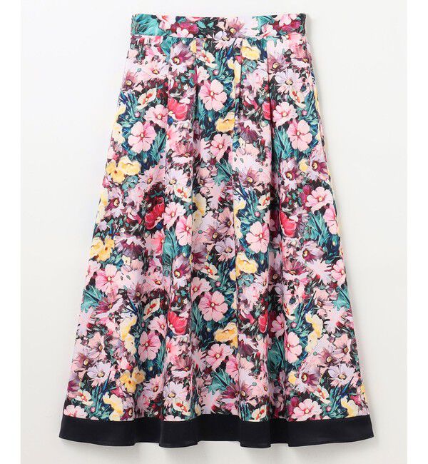 GRACE CONTINENTAL「グラデフラワープリントスカート」|スカート|