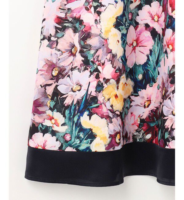 GRACE CONTINENTAL「グラデフラワープリントスカート」|スカート|