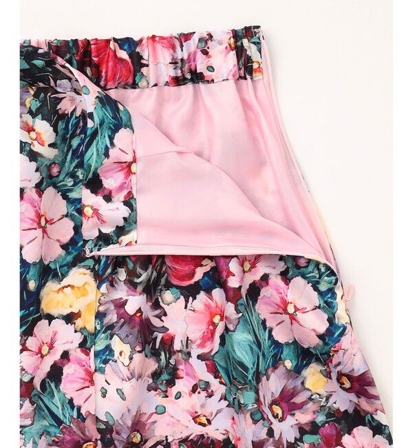 GRACE CONTINENTAL「グラデフラワープリントスカート」|スカート|