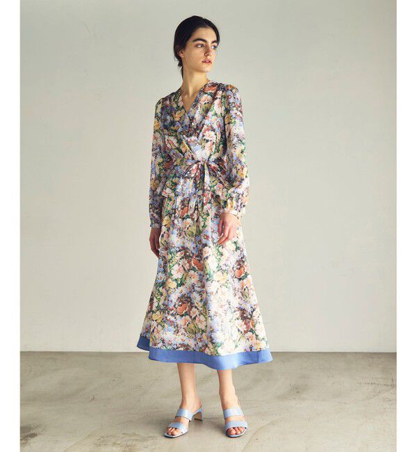 GRACE CONTINENTAL「グラデフラワープリントスカート」|スカート|