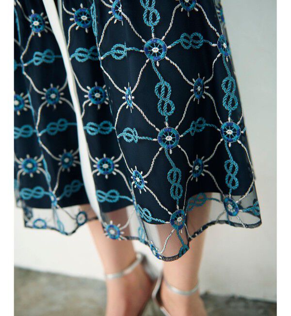 Diagram「マリン刺繍チュールワンピース」|ワンピース|