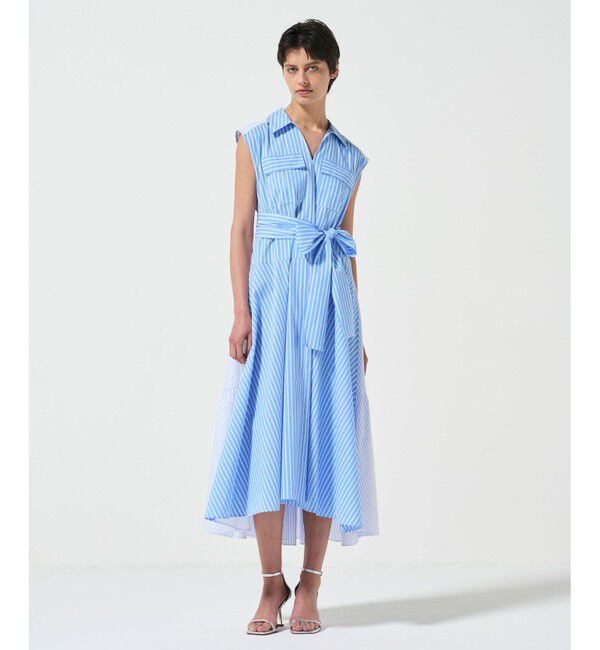 Diagram「ティアードコンビシャツワンピース」|ワンピース|ストライプ