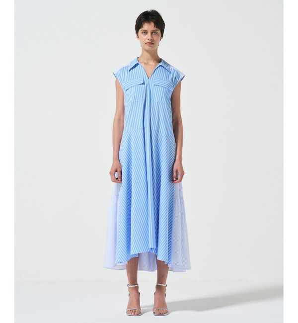 Diagram「ティアードコンビシャツワンピース」|ワンピース|