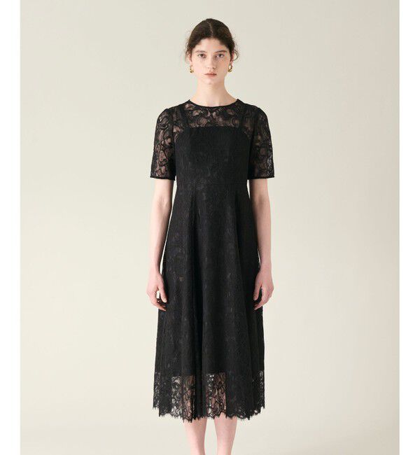 GRACE CONTINENTAL「コードレースフレアドレス」|ドレス|