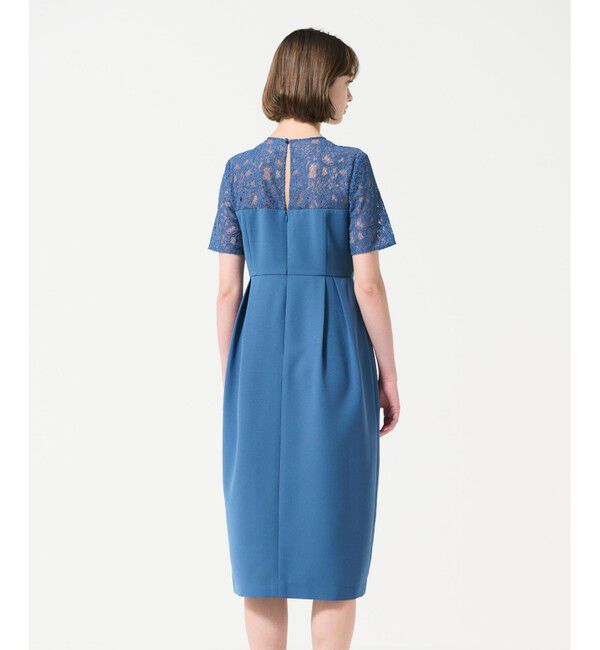 GRACE CONTINENTAL「タックドレープコクンドレス」|ドレス|