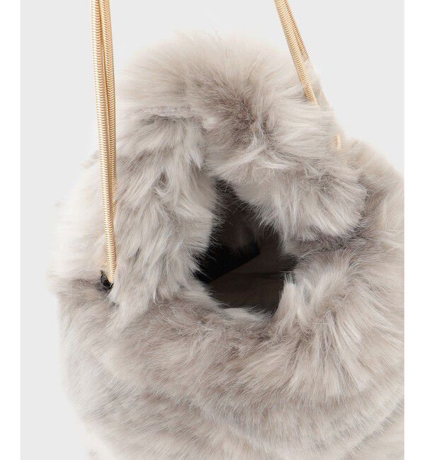 GRACE CONTINENTAL「a point etcフェイクファーミニバッグ」|ハンドバッグ|