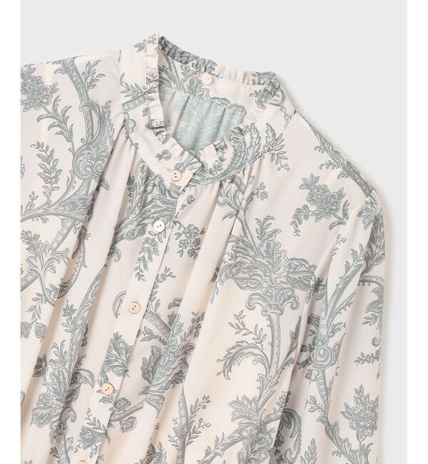 GRACE CONTINENTAL「サラサプリントリボン付ワンピース」|ワンピース|