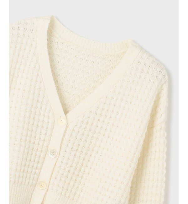 GRACE CONTINENTAL「ワッフルショートニットカーディガン」|ニット・セーター|