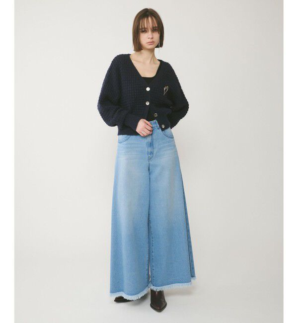 GRACE CONTINENTAL「ワッフルショートニットカーディガン」|ニット・セーター|