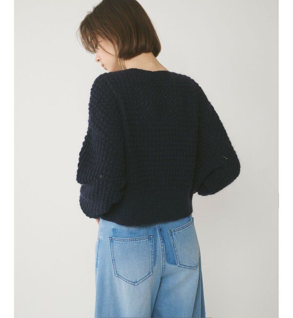 GRACE CONTINENTAL「ワッフルショートニットカーディガン」|ニット・セーター|