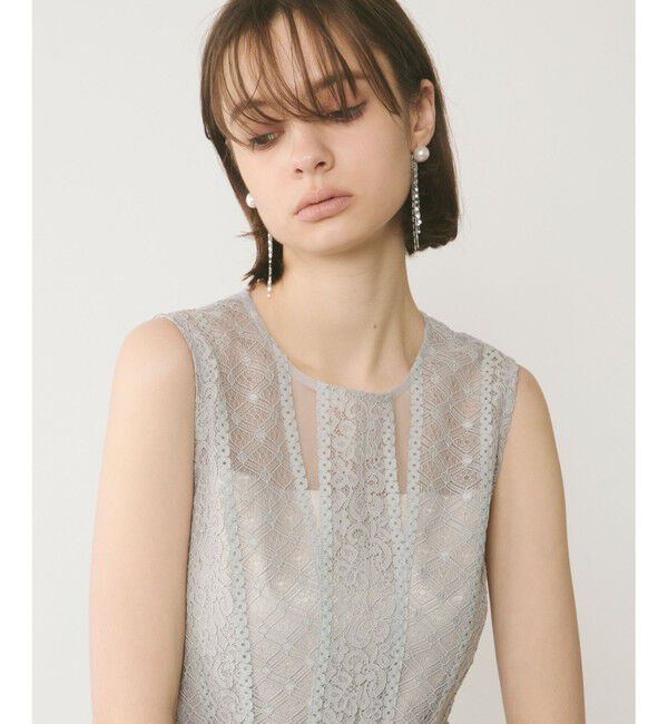  「レースパッチワークドレス」|ドレス|