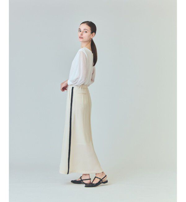  「ラインビジューロングスカート」|スカート|