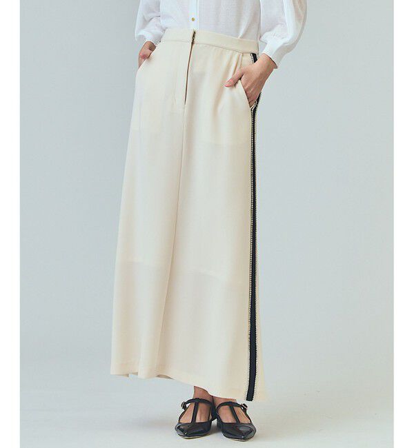  「ラインビジューロングスカート」|スカート|