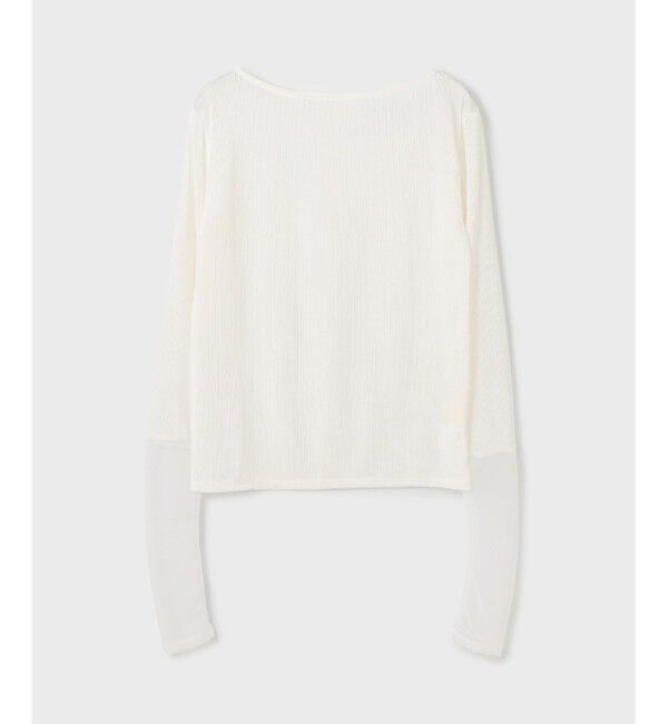  「シアーアセテートカットトップ」|Tシャツ・カットソー|