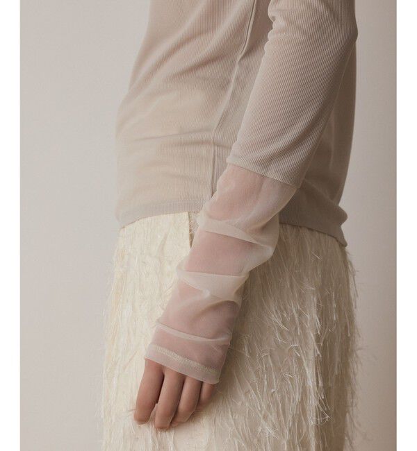  「シアーアセテートカットトップ」|Tシャツ・カットソー|