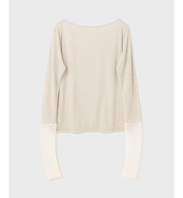  「シアーアセテートカットトップ」|Tシャツ・カットソー|