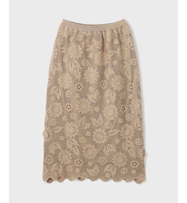 GRACE CONTINENTAL「クロシュ刺繍スカート」|スカート|