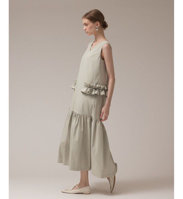 Diagram「サイドフリルタフタワンピース」|ワンピース|