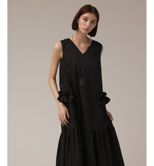 Diagram「サイドフリルタフタワンピース」|ワンピース|