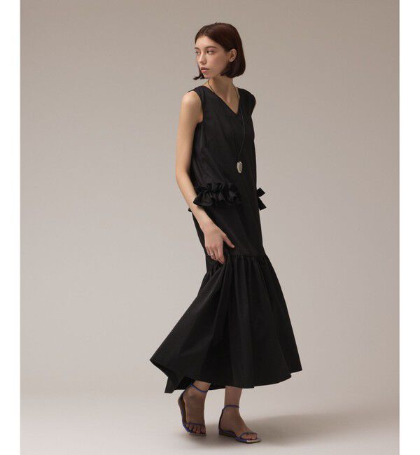 Diagram「サイドフリルタフタワンピース」|ワンピース|