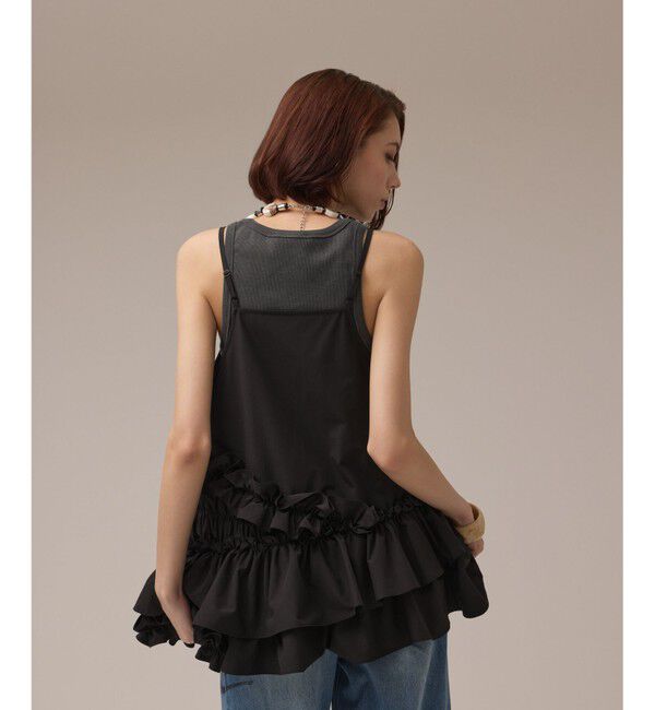 Diagram「フリルキャミソール」|キャミソール|ブラック