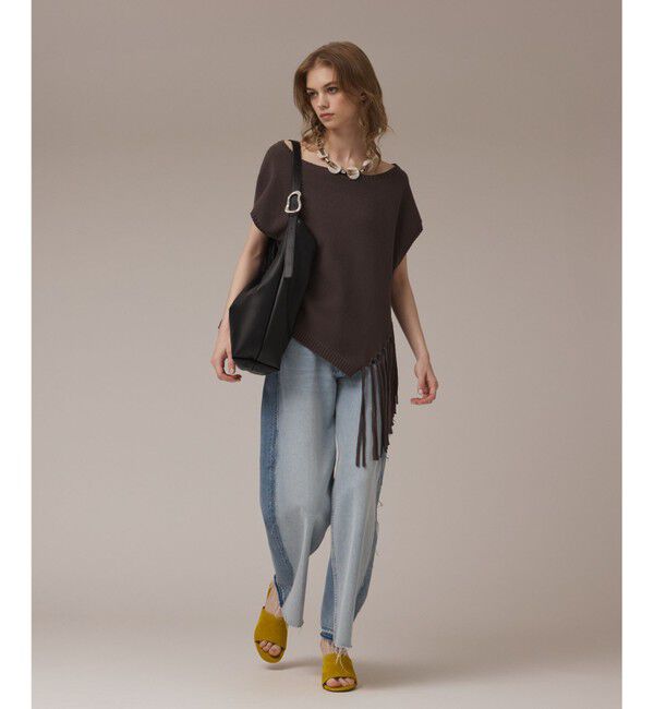 Diagram「フリンジイレヘムニットトップ」|ニット・セーター|