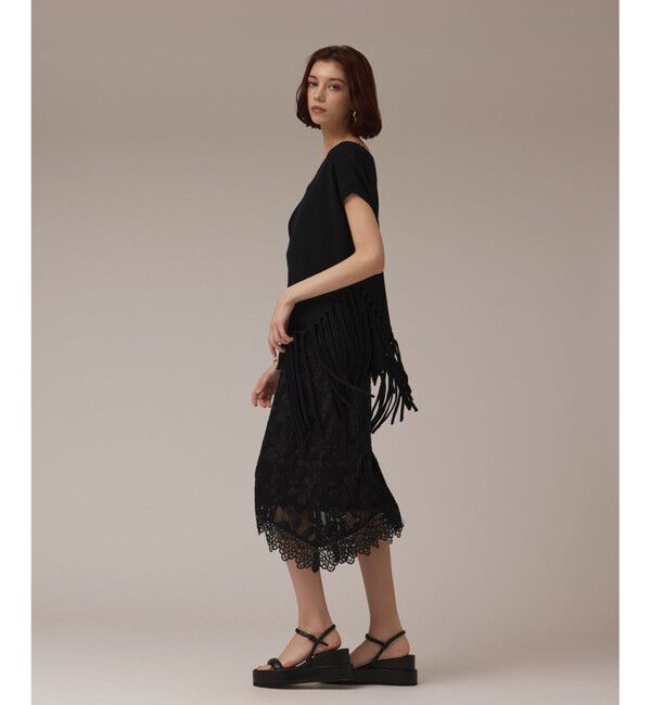 Diagram「フリンジイレヘムニットトップ」|ニット・セーター|