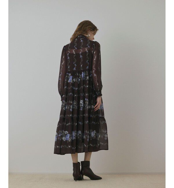 Diagram「フラワープリントティアードワンピース」|ワンピース|