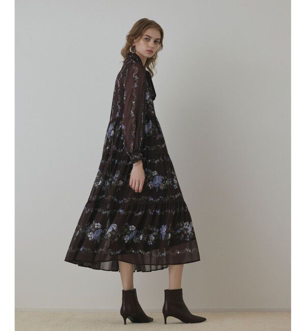 Diagram「フラワープリントティアードワンピース」|ワンピース|