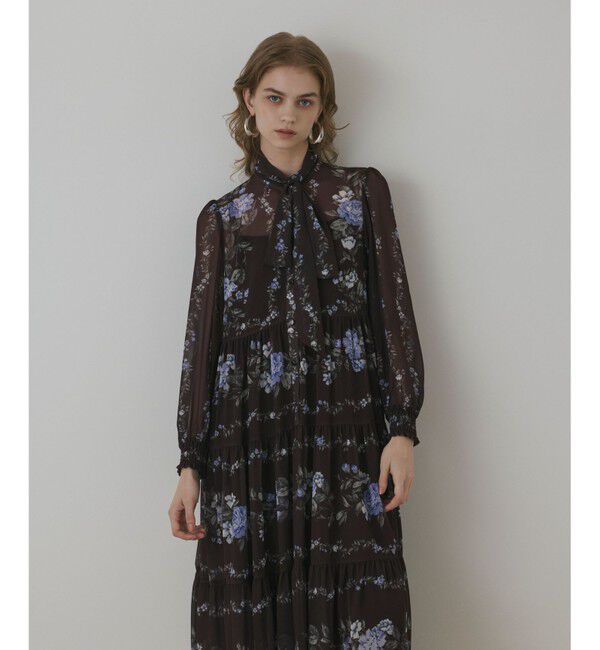 Diagram「フラワープリントティアードワンピース」|ワンピース|