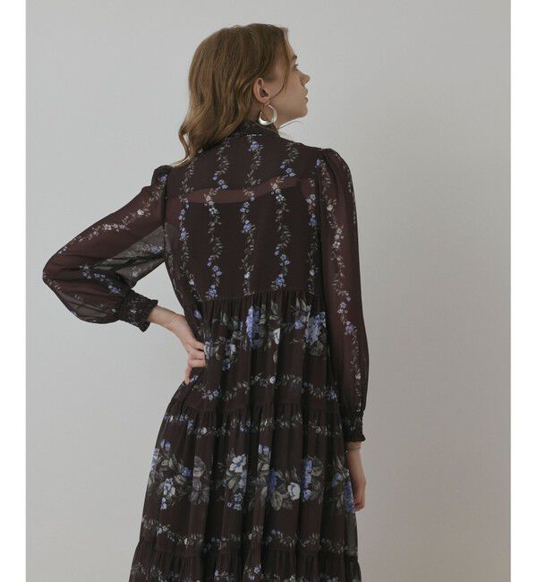 Diagram「フラワープリントティアードワンピース」|ワンピース|