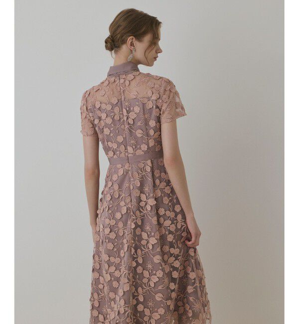 GRACE CONTINENTAL「フラワ－フレアドレス」|ドレス|