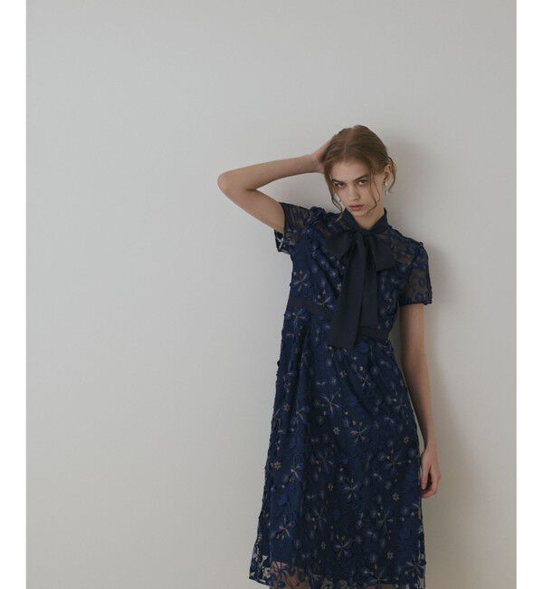 GRACE CONTINENTAL「フラワ－フレアドレス」|ドレス|