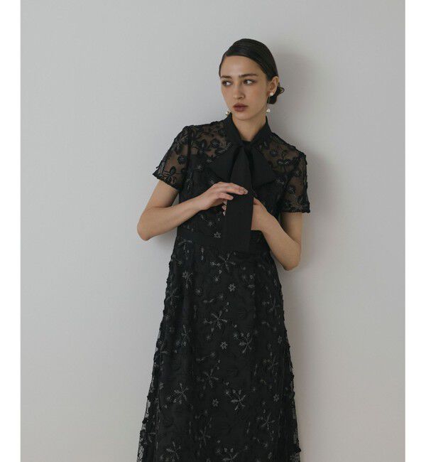 GRACE CONTINENTAL「フラワ－フレアドレス」|ドレス|