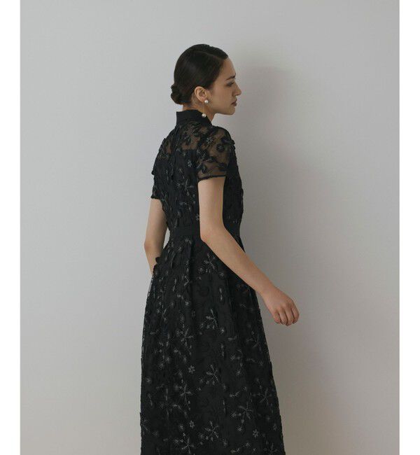 GRACE CONTINENTAL「フラワ－フレアドレス」|ドレス|