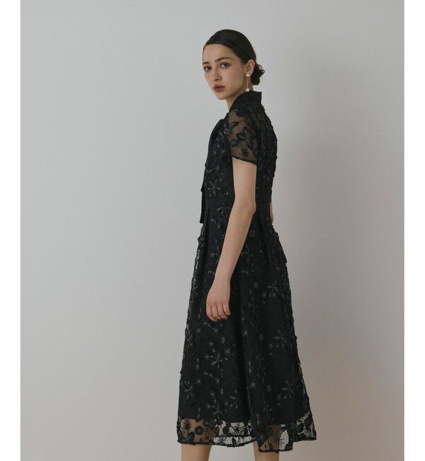 GRACE CONTINENTAL「フラワ－フレアドレス」|ドレス|