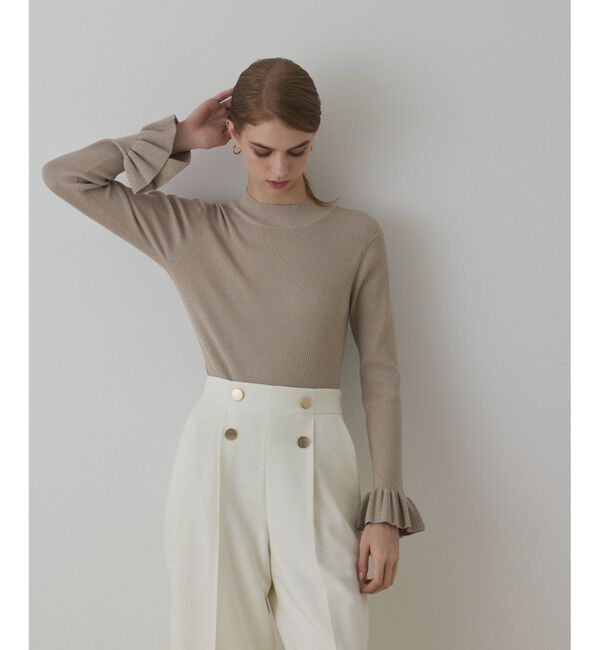 GRACE CONTINENTAL「ラメリブニットトップ」|ニット・セーター|