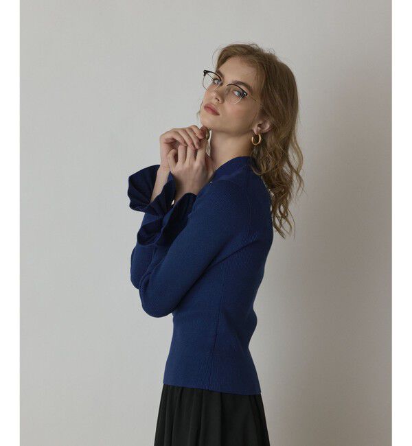 GRACE CONTINENTAL「ラメリブニットトップ」|ニット・セーター|