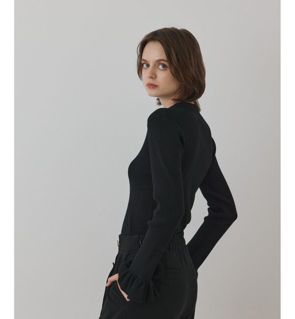 GRACE CONTINENTAL「ラメリブニットトップ」|ニット・セーター|