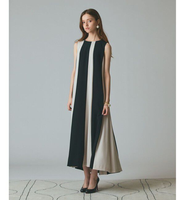 Grace Class「バイカラー切替ドレス」|ドレス|