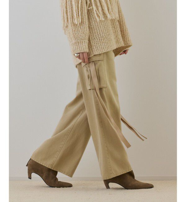 GRACE CONTINENTAL「リュウカツイルカーゴパンツ」|カーゴ|ベージュ