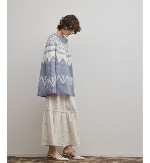 GRACE CONTINENTAL「フェアアイルニットトップ」|ニット・セーター|