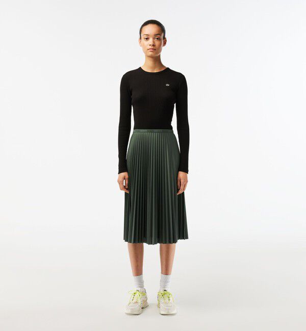 LACOSTE「プリーツスカート」|スカート|グリーン
