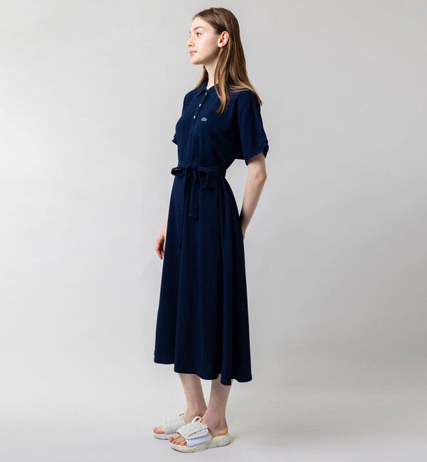 LACOSTE「インディゴ 鹿の子ポロドレス ワンピース」|ワンピース|