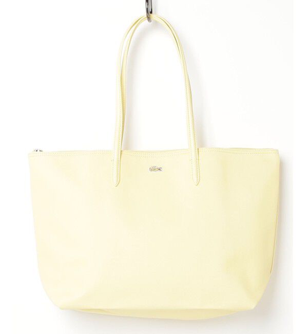 LACOSTE「L.12.12 プチピケ ラージ トートバッグ」|トートバッグ|ペールイエロー