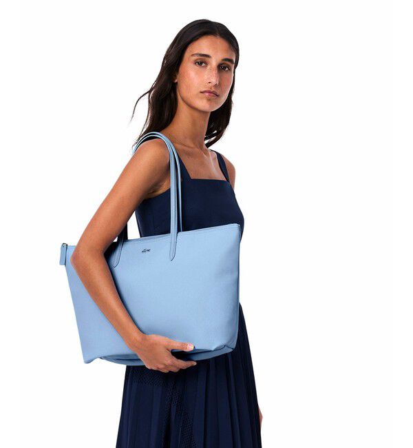 LACOSTE「L.12.12 プチピケ ラージ トートバッグ」|トートバッグ|アクア